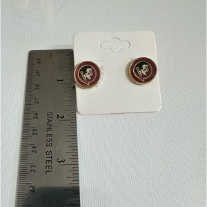 Florida State University Seminole pierced earrings